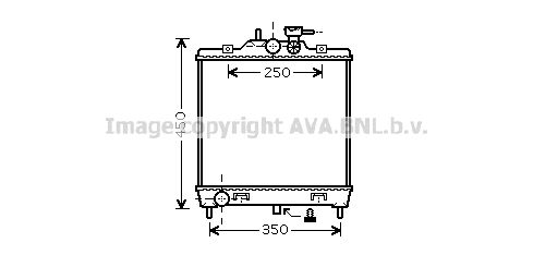 KA2063 AVA QUALITY COOLING Радиатор, охлаждение двигателя