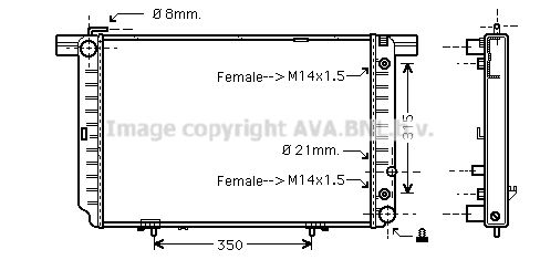 MS2145 PRASCO Радиатор, охлаждение двигателя