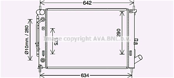 HY2465 PRASCO Радиатор, охлаждение двигателя