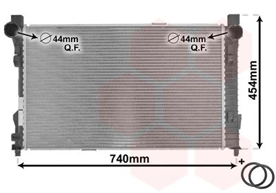 30002338 VAN WEZEL Радиатор, охлаждение двигателя