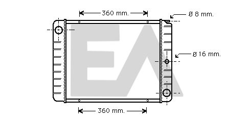 31R78014 EACLIMA Радиатор, охлаждение двигателя