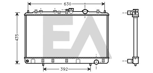 31R28025 EACLIMA Радиатор, охлаждение двигателя