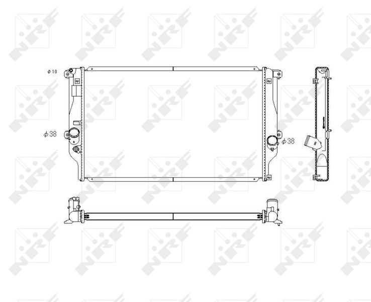 53769 NRF Радиатор, охлаждение двигателя