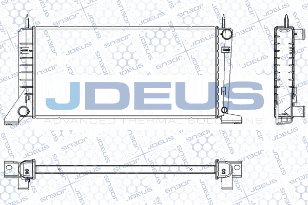 RA0120120 JDEUS Радиатор, охлаждение двигателя