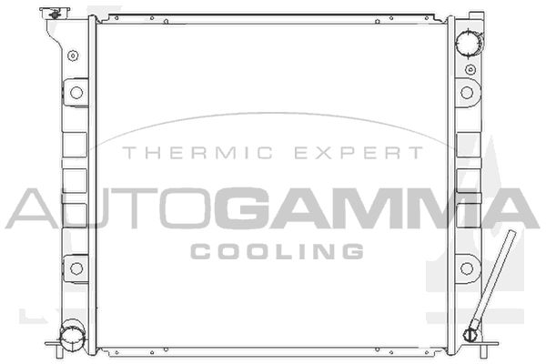 105118 AUTOGAMMA Радиатор, охлаждение двигателя