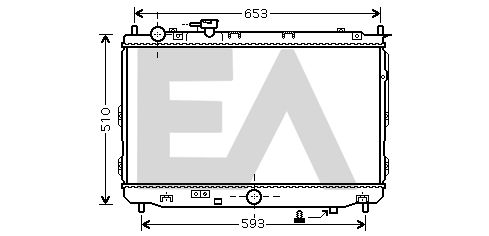 31R36021 EACLIMA Радиатор, охлаждение двигателя