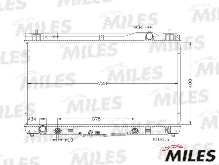 ACRB370 MILES Радиатор, охлаждение двигателя