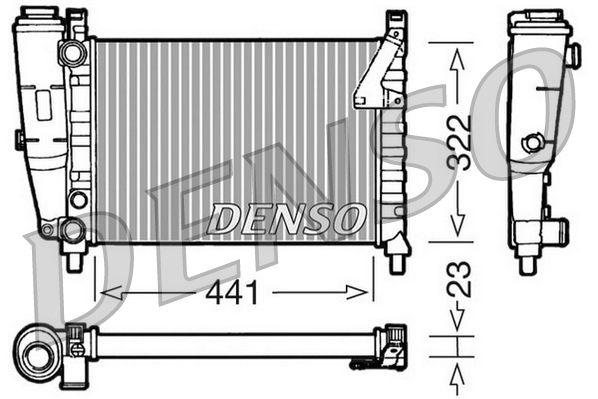 DRM09143 DENSO Радиатор, охлаждение двигателя