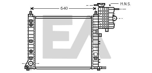 31R50172 EACLIMA Радиатор, охлаждение двигателя