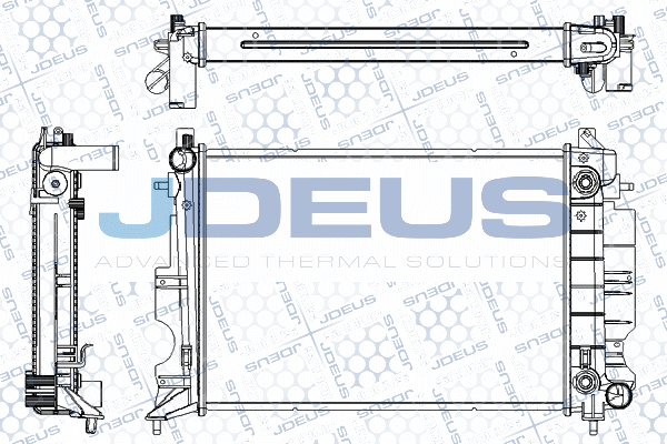 RA0240160 JDEUS Радиатор, охлаждение двигателя