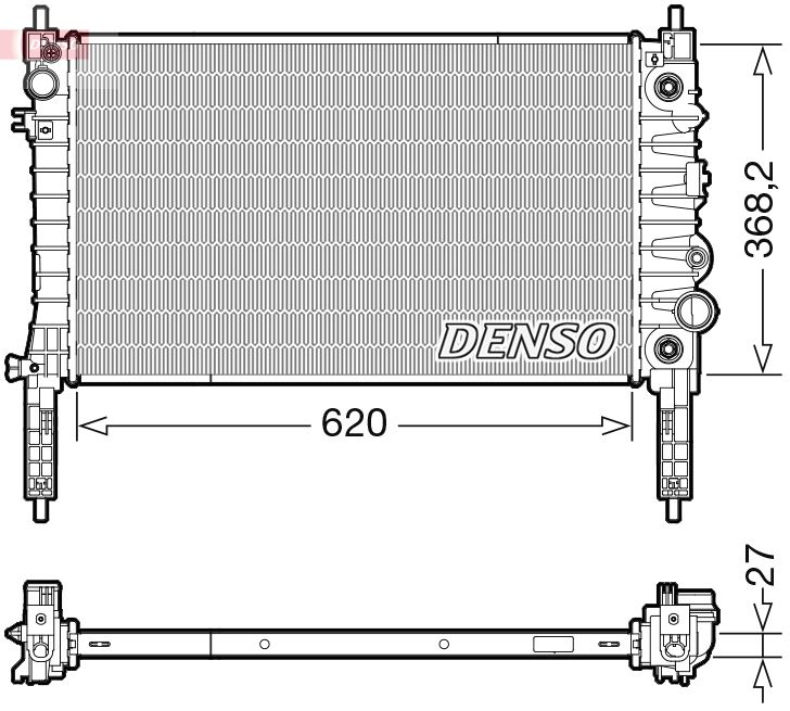 DRM20119 DENSO Радиатор, охлаждение двигателя