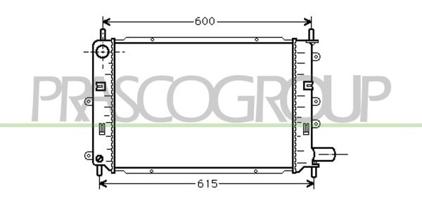 FD024R005 PRASCO Радиатор, охлаждение двигателя