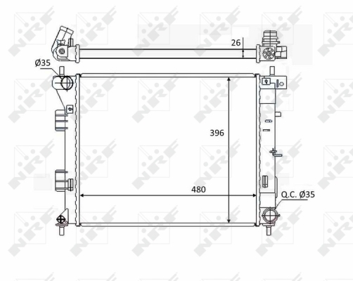 WG1723454 WILMINK GROUP Радиатор, охлаждение двигателя