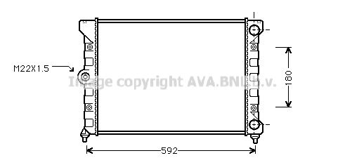 VN2099 AVA QUALITY COOLING Радиатор, охлаждение двигателя