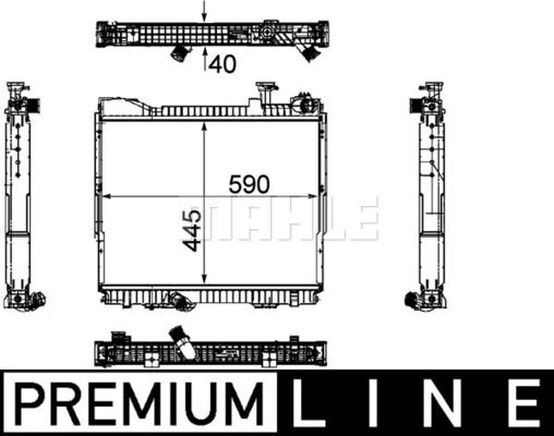 CR1171000P MAHLE Радиатор, охлаждение двигателя