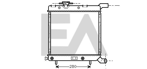 31R12001 EACLIMA Радиатор, охлаждение двигателя