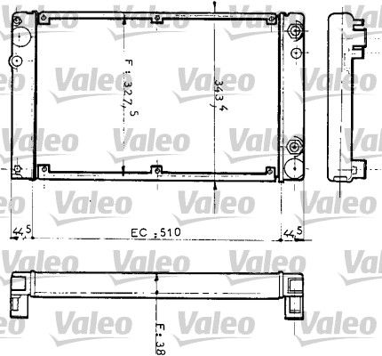 810953 VALEO Радиатор, охлаждение двигателя