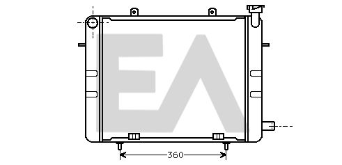 31R54024 EACLIMA Радиатор, охлаждение двигателя