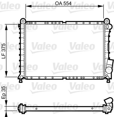 731593 VALEO Радиатор, охлаждение двигателя