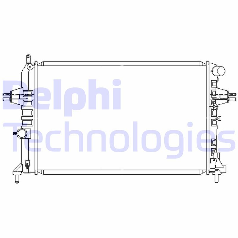 TSP0524059 DELPHI Радиатор, охлаждение двигателя