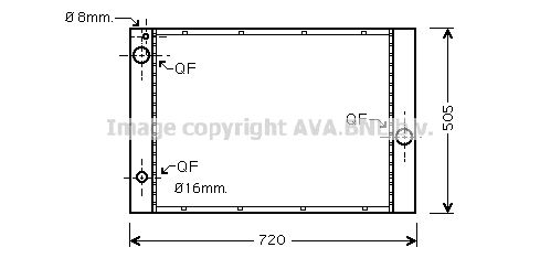 BWA2285 AVA QUALITY COOLING Радиатор, охлаждение двигателя