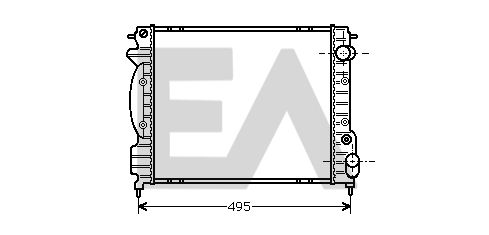 31R60039 EACLIMA Радиатор, охлаждение двигателя