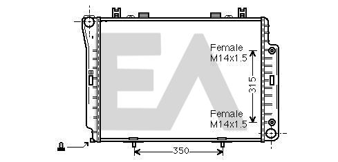 31R50120 EACLIMA Радиатор, охлаждение двигателя