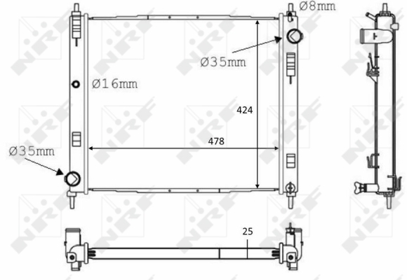 WG1723216 WILMINK GROUP Радиатор, охлаждение двигателя