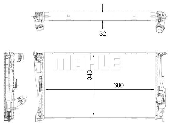 WG2182955 WILMINK GROUP Радиатор, охлаждение двигателя