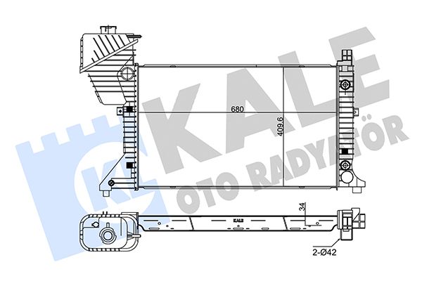 330200 KALE OTO RADYATÖR Радиатор, охлаждение двигателя