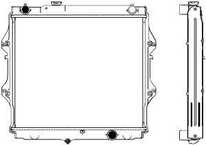 34611056 SAKURA Automotive Радиатор, охлаждение двигателя