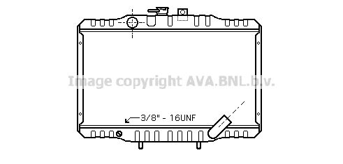 MTA2062 AVA QUALITY COOLING Радиатор, охлаждение двигателя