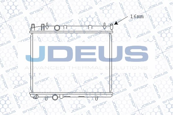 M021050A JDEUS Радиатор, охлаждение двигателя