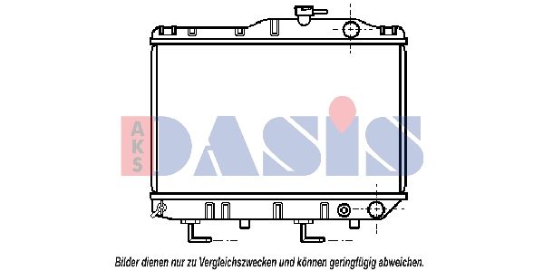 210140N AKS DASIS Радиатор, охлаждение двигателя