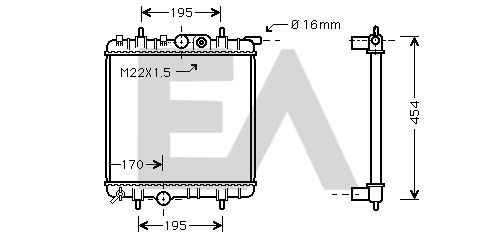 31R55042 EACLIMA Радиатор, охлаждение двигателя