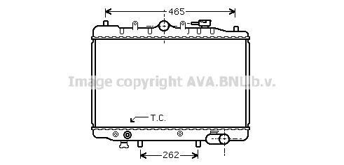 MZ2024 AVA QUALITY COOLING Радиатор, охлаждение двигателя