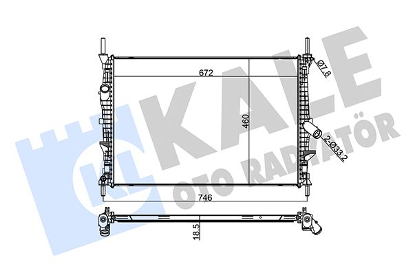 251700 KALE OTO RADYATÖR Радиатор, охлаждение двигателя