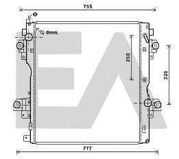 31R71259 EACLIMA Радиатор, охлаждение двигателя