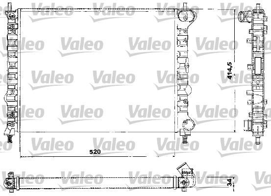 732581 VALEO Радиатор, охлаждение двигателя