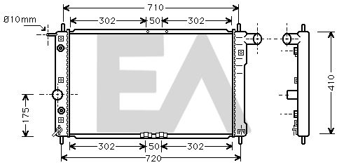 31R20004 EACLIMA Радиатор, охлаждение двигателя