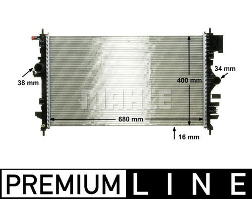 CR1099000P MAHLE Радиатор, охлаждение двигателя