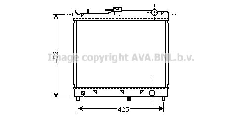 SZA2055 AVA QUALITY COOLING Радиатор, охлаждение двигателя