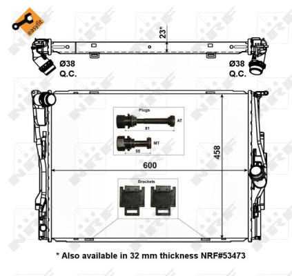 WG1723075 WILMINK GROUP Радиатор, охлаждение двигателя