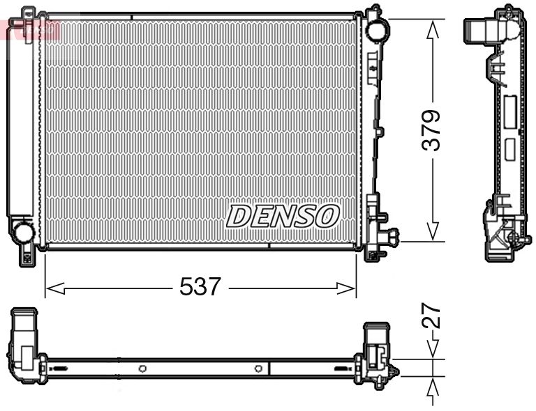 DRM06003 DENSO Радиатор, охлаждение двигателя