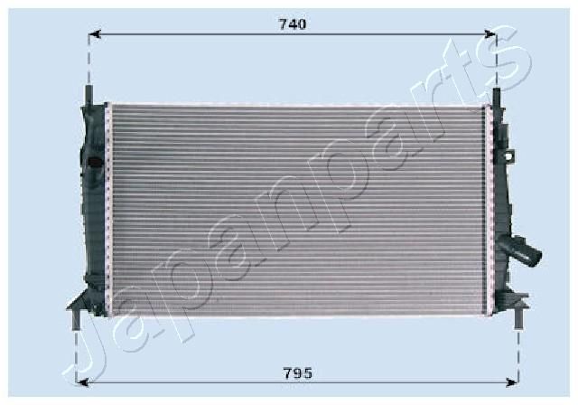 RDA053081 JAPANPARTS Радиатор, охлаждение двигателя