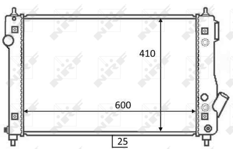 59054 NRF Радиатор, охлаждение двигателя