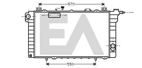 31R18046 EACLIMA Радиатор, охлаждение двигателя