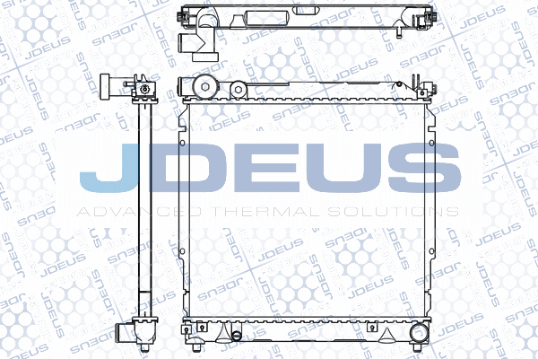 M042013A JDEUS Радиатор, охлаждение двигателя