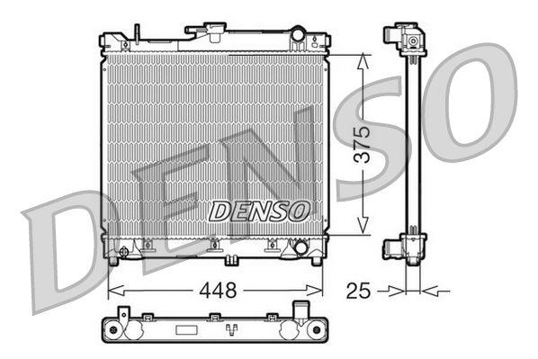 DRM47014 DENSO Радиатор, охлаждение двигателя