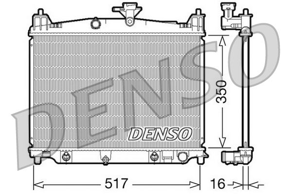 DRM44019 DENSO Радиатор, охлаждение двигателя